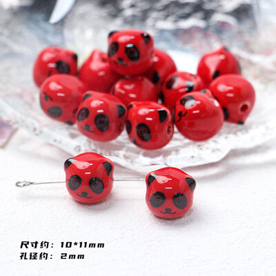 Mărgele ceramice din seria Roșu Foc Accesorii pentru bijuterii cu margele libere