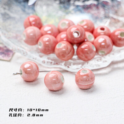 Mărgele ceramice din seria Roșu Foc Accesorii pentru bijuterii cu margele libere