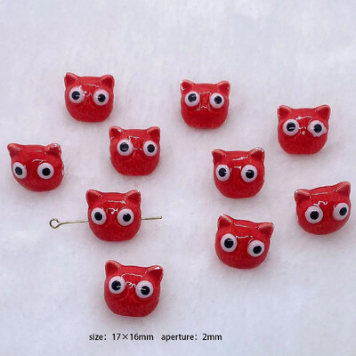 Mărgele ceramice din seria Roșu Foc Accesorii pentru bijuterii cu margele libere