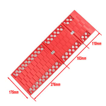 2 ΤΕΜ Φορητό πτυσσόμενο χαλάκι διαφυγής αυτοκινήτου Αντιολισθητικό μαξιλαράκι Εφαρμογή παντός καιρού Auto Traction Mat Tire Grip Aid Ιδανικό για λάσπη πάγου χιονιού