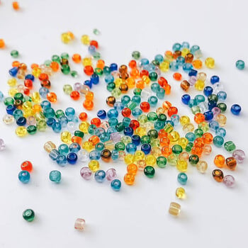 2mm 3mm 4mm Glass Seed Loose Beads Small Charms Χάντρες DIY Craft βραχιόλι για προμήθειες κατασκευής κοσμημάτων Αξεσουάρ κολιέ