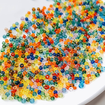 2mm 3mm 4mm Glass Seed Loose Beads Small Charms Χάντρες DIY Craft βραχιόλι για προμήθειες κατασκευής κοσμημάτων Αξεσουάρ κολιέ