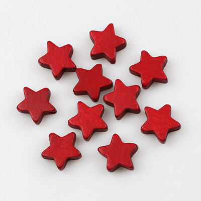 15 mm-es ötágú csillag vegyes színes természetes fa gyöngyök laza távtartó gyöngyök ékszerkészítéshez barkácsolás karkötő nyaklánc kellékek