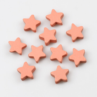 15 mm-es ötágú csillag vegyes színes természetes fa gyöngyök laza távtartó gyöngyök ékszerkészítéshez barkácsolás karkötő nyaklánc kellékek