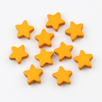 15 mm-es ötágú csillag vegyes színes természetes fa gyöngyök laza távtartó gyöngyök ékszerkészítéshez barkácsolás karkötő nyaklánc kellékek