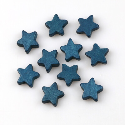 15 mm-es ötágú csillag vegyes színes természetes fa gyöngyök laza távtartó gyöngyök ékszerkészítéshez barkácsolás karkötő nyaklánc kellékek