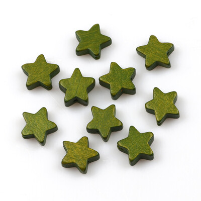 15 mm-es ötágú csillag vegyes színes természetes fa gyöngyök laza távtartó gyöngyök ékszerkészítéshez barkácsolás karkötő nyaklánc kellékek