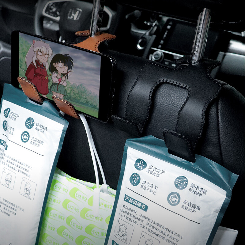 Univerzális bőr és fém autóülés háttámlája horgok jármű többfunkciós nagy teherbírású tároló kampó autó belső kiegészítők