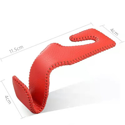 Autóülés fejtámla kampók Bőr Rejtett Hátsó Akasztó Tárolótartó Szervező Hátsó fogastár pénztárcákhoz Táskák Belső tartozékok