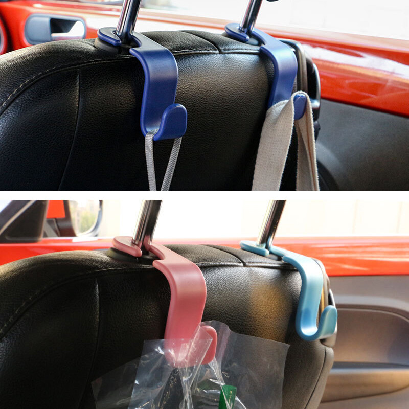 2db Univerzális autósülés horog hátsó belső hordozható akasztós táskatartó tárolótáska pénztárca szövet dekoratív dísztárgyak tárolása