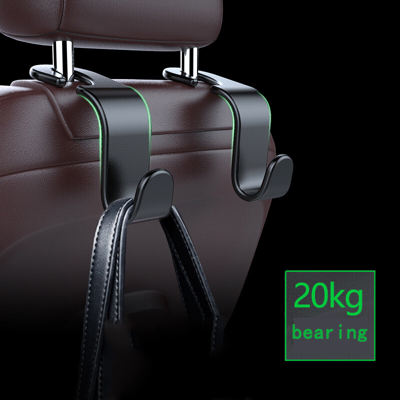 2db Univerzális autósülés horog hátsó belső hordozható akasztós táskatartó tárolótáska pénztárca szövet dekoratív dísztárgyak tárolása