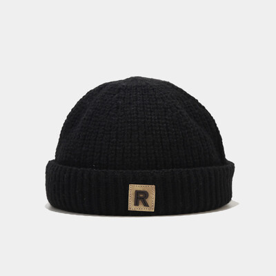 Egyszínű betűs baba sapka téli meleg kötött sapka lányoknak fiúknak vintage hímzett BOSTON kisgyermek horgolt motorháztető