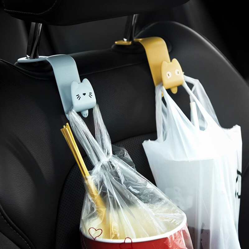 STONEGO Automobil Vozilo Kuka za stražnje sjedalo Stražnji naslon za glavu Organizator Vješalica Kuka za pohranu za namirnice Torba Ručna torba Kišobrani Slatka kuka