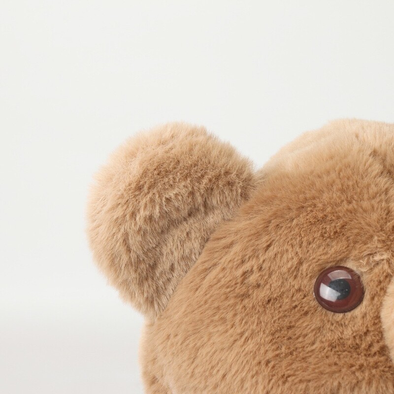 Vaikiška animacinio filmo kepurė meškučiui mergaitei rudens ir žiemos korėjietiška versija, imitacija triušio kailio miela skara, integruota šilta pliušinė kepurė