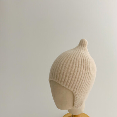 Jesen Zima Dječja pletena kapa Korejska topla dječja kapa s užetom Jednobojna kapa za malu djecu Dječaci Djevojčice Kape s bonom kapa