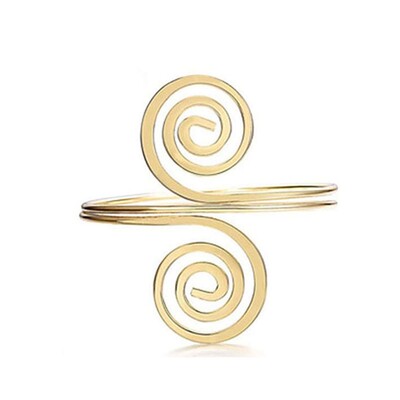 Brățară Boho Vintage, auriu, argintiu, cu pene, braț pentru braț deschis, braț, braț, sculptură cu flori, India, bijuterii pentru femei