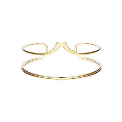 Brățară Boho Vintage, auriu, argintiu, cu pene, braț pentru braț deschis, braț, braț, sculptură cu flori, India, bijuterii pentru femei