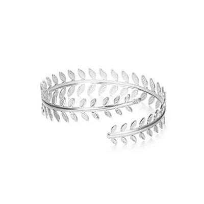 Brățară Boho Vintage, auriu, argintiu, cu pene, braț pentru braț deschis, braț, braț, sculptură cu flori, India, bijuterii pentru femei