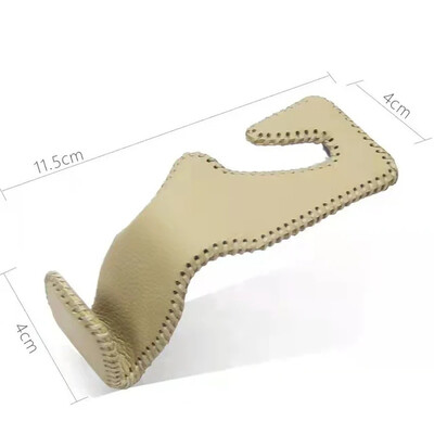 Automobilinės sėdynės galvos atramos kabliai Oda paslėpta nugaros pakaba Laikiklis Tvarkyklės galinė rankinė piniginėms Krepšiai Vidaus priedai