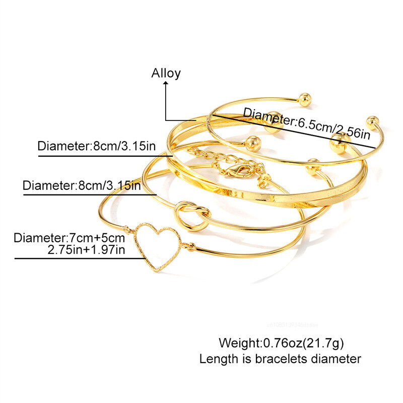 4db/készlet Rozsdamentes acél karkötők Vintage Férfi Divatos Fém Szőtt Twist Textúra Karperecek Női Ékszerek Utcai ruházat Goth