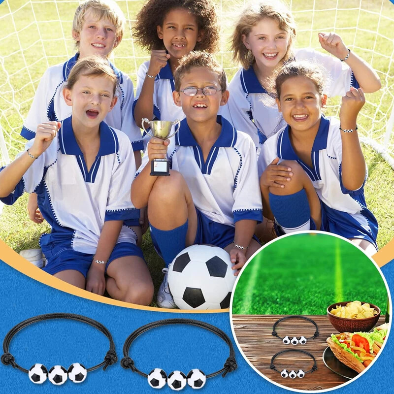 5/10/20 бр. Спортно парти талисман Футболна гривна Captain Soccer Гривни Вдъхновяващи гривни Спортен подарък