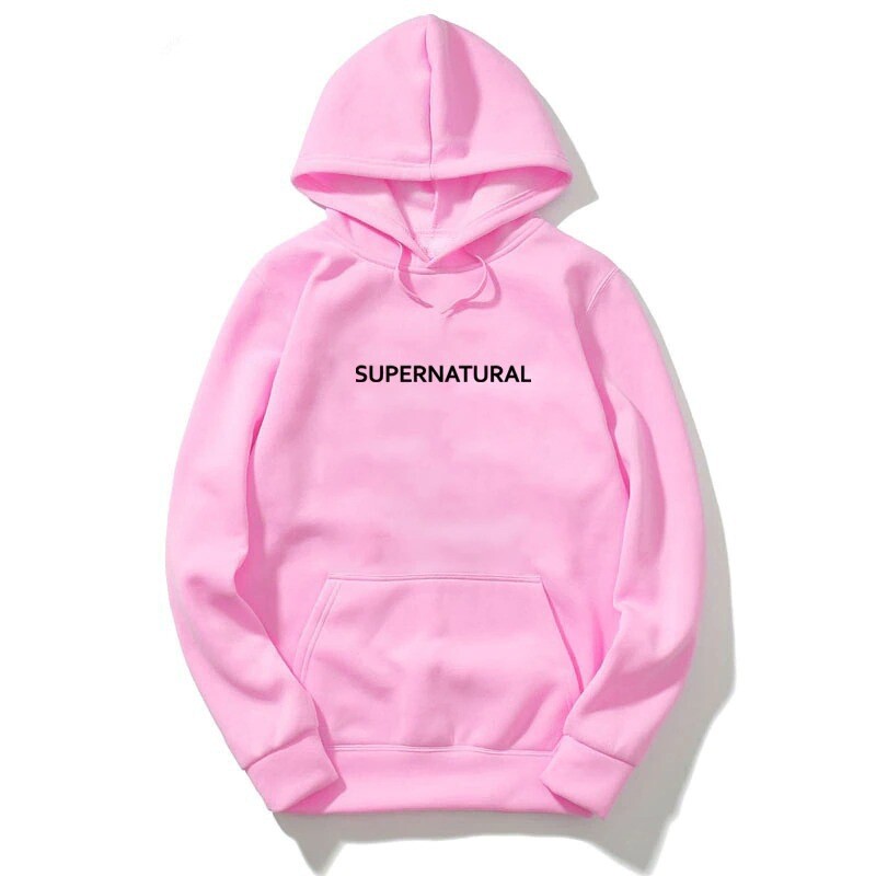 Serijos Supernatural Print Hoodies Vyriški madingi sportiniai kostiumai