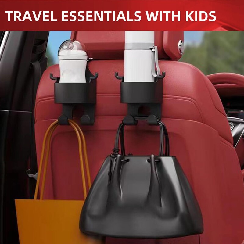 2 DB autós pohártartó kampóval autó hátsó ülés italtartó akasztós univerzális autóbelső kiegészítők vizespalack tároló állvány