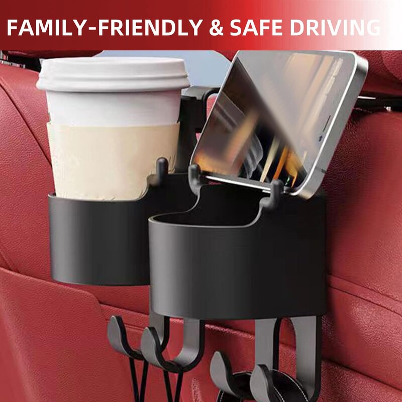 2 DB autós pohártartó kampóval autó hátsó ülés italtartó akasztós univerzális autóbelső kiegészítők vizespalack tároló állvány