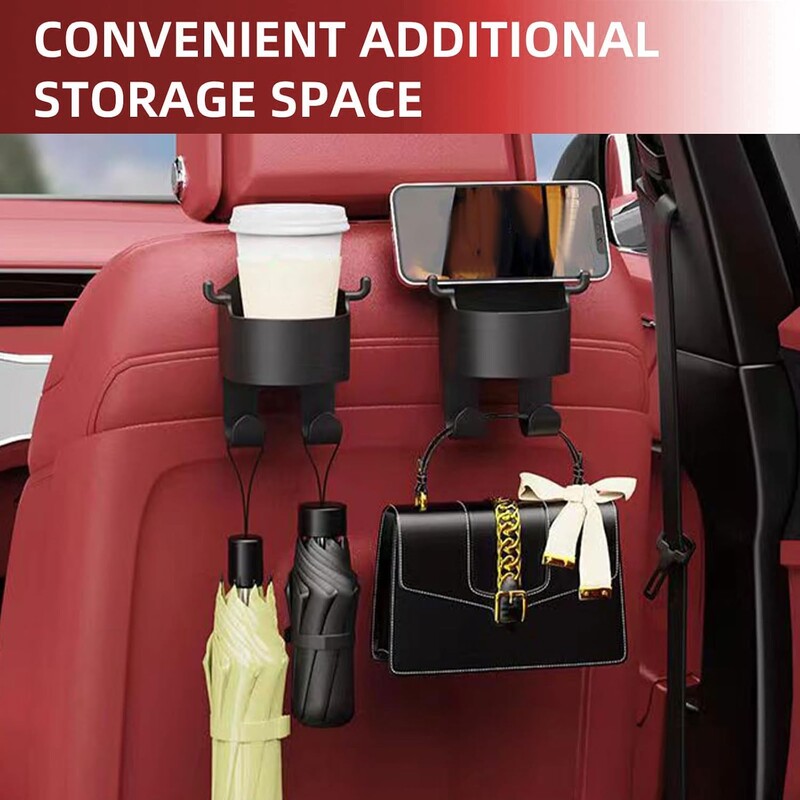2 DB autós pohártartó kampóval autó hátsó ülés italtartó akasztós univerzális autóbelső kiegészítők vizespalack tároló állvány