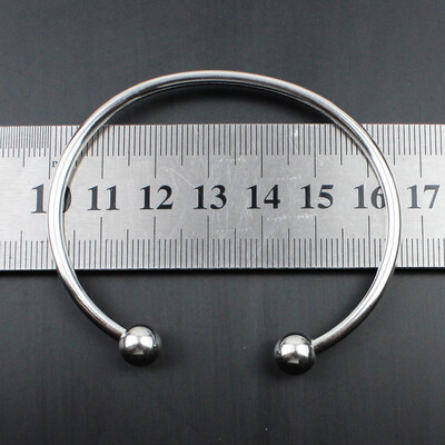 Az új divatos kiegészítők szabadon barkácsolhatók nyitott gömbfejű finompolírozással cérnával vízálló fém rozsdamentes acél karkötővel