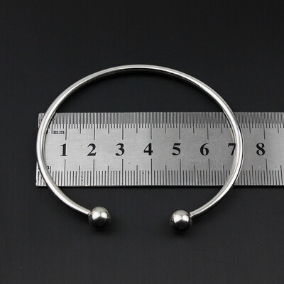 Az új divatos kiegészítők szabadon barkácsolhatók nyitott gömbfejű finompolírozással cérnával vízálló fém rozsdamentes acél karkötővel