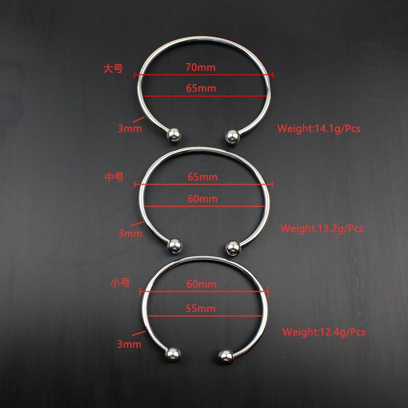 Az új divatos kiegészítők szabadon barkácsolhatók nyitott gömbfejű finompolírozással cérnával vízálló fém rozsdamentes acél karkötővel