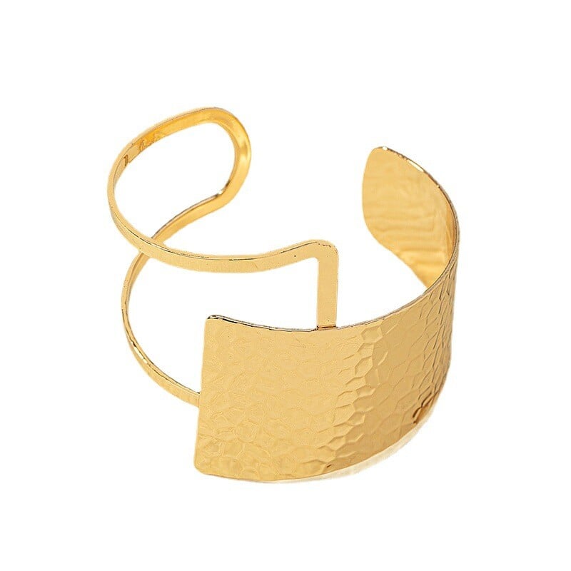 Геометрична отворена гривна за жени Модни гривни със сърца Личностни бижута Луксозни преувеличени женски аксесоари за гривна