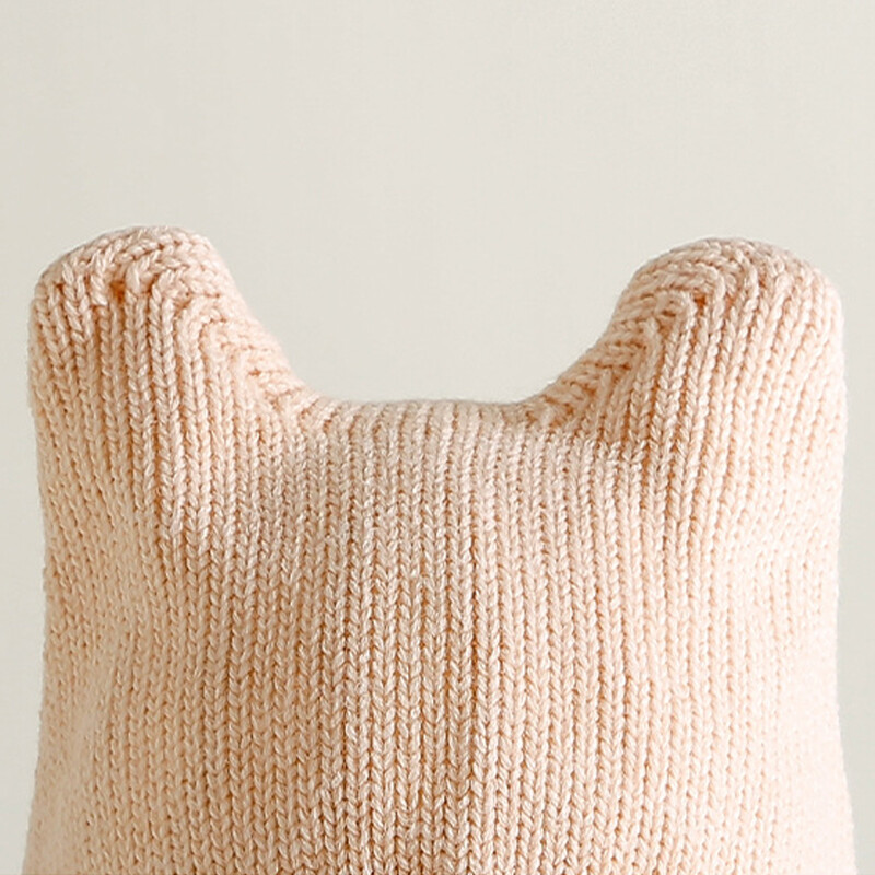 Téli rajzfilm baba kötött sapka egyszínű, meleg fülvédő sapka csecsemőknek, kisgyermekeknek, fiúknak lányoknak sapka Gorro 아기모자