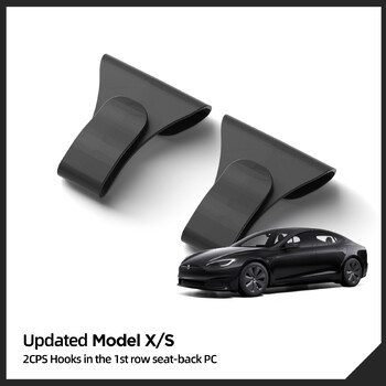 Για Tesla Model XS μπροστινό κάθισμα πλάτης γάντζος Sundries Storage Organizer Βολικό κρεμαστό άγκιστρο 2024 Αξεσουάρ εσωτερικού αυτοκινήτου