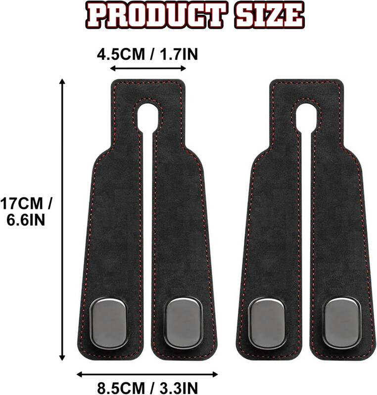 2 σε 1 Γάντζοι πλάτης πίσω καθίσματος αυτοκινήτου Στήριγμα κεφαλιού Γάντζος κρεμάστρα τσάντας Κλιπ Universal διπλοί γάντζοι Θήκη αποθήκευσης Αξεσουάρ εσωτερικού αυτοκινήτου