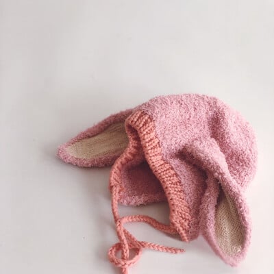 Kreslený králik Detská plyšová čiapka Jednofarebná dlhá čiapka Beanie pre dojčatá Chlapci Dievčatá Zimná teplá batoľatá Ochrana sluchu Čiapky
