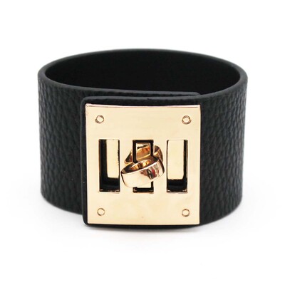 2023-as új divatos, arany borítású bőr karkötők, széles csukló Femme Statement ékszerajándékok