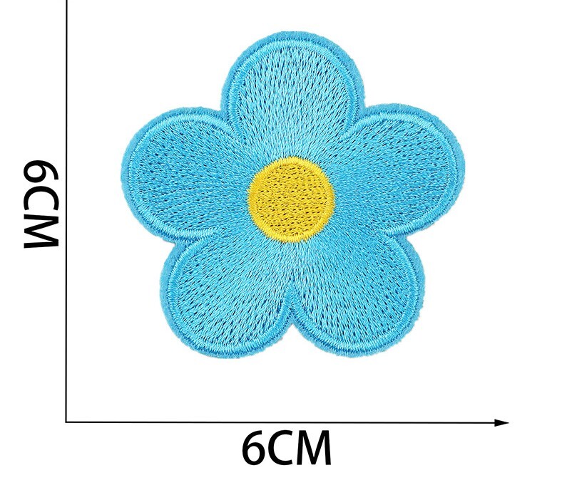Patch broderie flori roșii mari, țesătură, accesorii de îmbrăcăminte, plasture, plasture computer, cap brodat albină mică