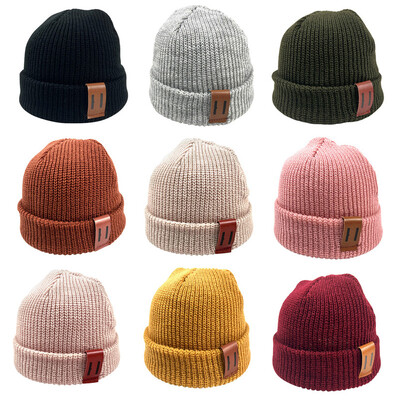 Adīt bērnu cepures ziemas pavasara bērnu beanie vāciņš meitenēm zēniem zīdaiņu aksesuāri bērnu cepures elastīgas 1-4Y