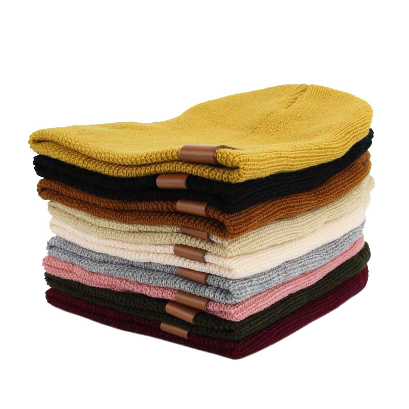 Megzta kūdikių kepurė žieminė pavasarinė vaikiška kepuraitė mergaitėms berniukams kūdikių aksesuarai vaikiškos kepuraitės elastinės 1-4 m.