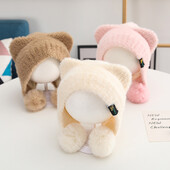 Dječja zimska kapa s pomponima, slatka šeširica za dojenčad iz crtića, kapica za malu djecu, meka topla plišana dječja kapa za dječake, dodaci za djevojčice 5-30M