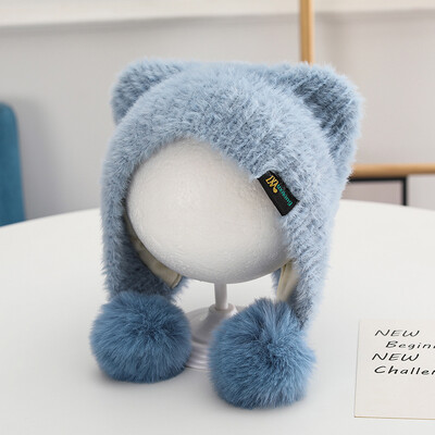 Dječja zimska kapa s pomponima, slatka šeširica za dojenčad iz crtića, kapica za malu djecu, meka topla plišana dječja kapa za dječake, dodaci za djevojčice 5-30M