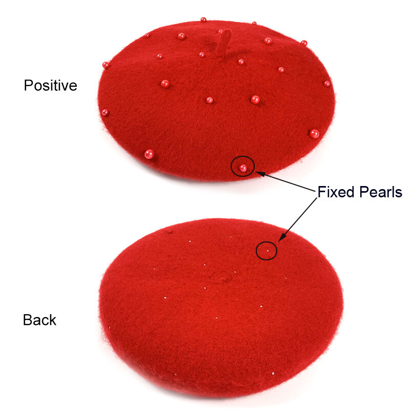 Villane laste talvemüts tüdrukutele Retro Beebi-barett Mütsid pärlitega Sügistalvine lastemüts lastele Aksessuaarid 2-6 a