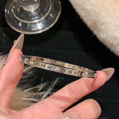 Nauji vandeniui atsparūs kubiniai cirkonio apyrankės nerūdijančio plieno apyrankės papuošalai moterims