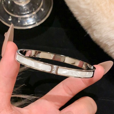 Nauji vandeniui atsparūs kubiniai cirkonio apyrankės nerūdijančio plieno apyrankės papuošalai moterims