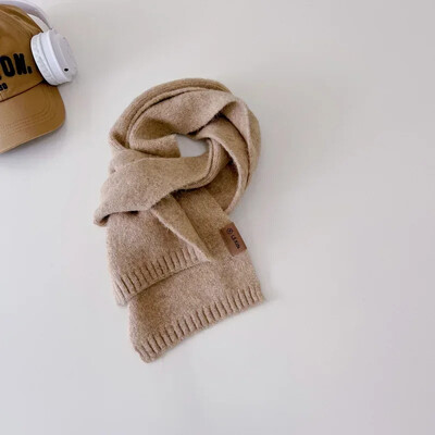 Őszi téli gyapjú babasál gyerekeknek fiú lány koreai divat egyszínű sál kasmír 15*130cm sál 3-12 éves gyerekeknek