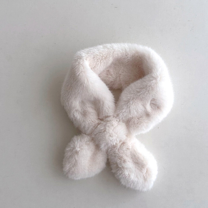 Uus brändi sall beebile soojad sallid tüdrukutele talvised väikelapsed, jänese karusnahast ristkuduvad villased sallid lastele pehme kraega sallid
