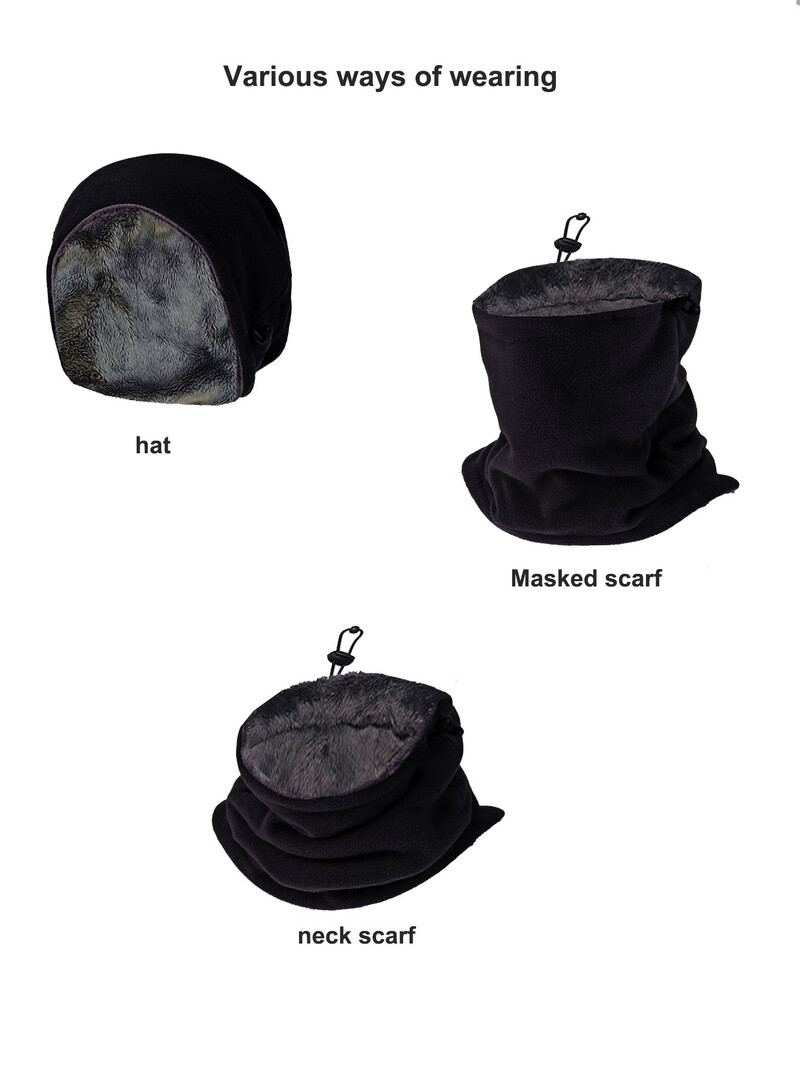 Naujas pliušinis vilnos žieminis šalikas berniukams merginoms moterims vyrams unisex žiedinė apykaklė Šalikas vaikams duslintuvas virš 8 metų vaikų šalikai