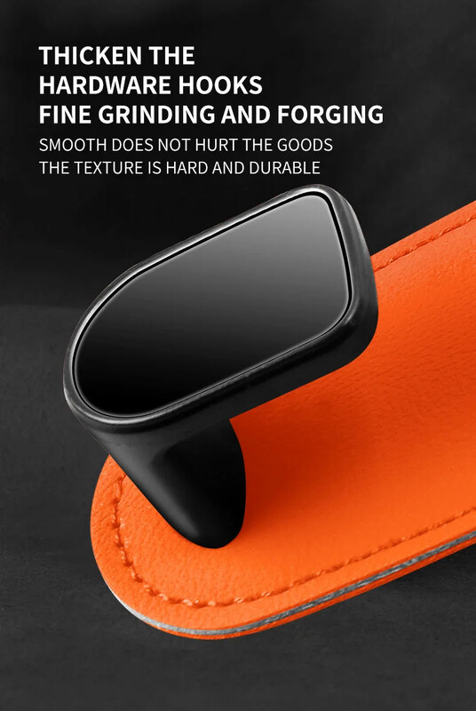 Automobilio galvos atramos kablys Aukščiausios kokybės odinis galinės sėdynės pakabinimo kablys sportinei sėdynei 15KG didelė apkrovą laikanti lydinio kablio kabliukas